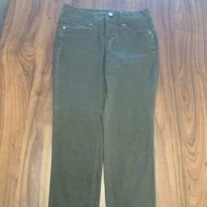 Green Denim Pants